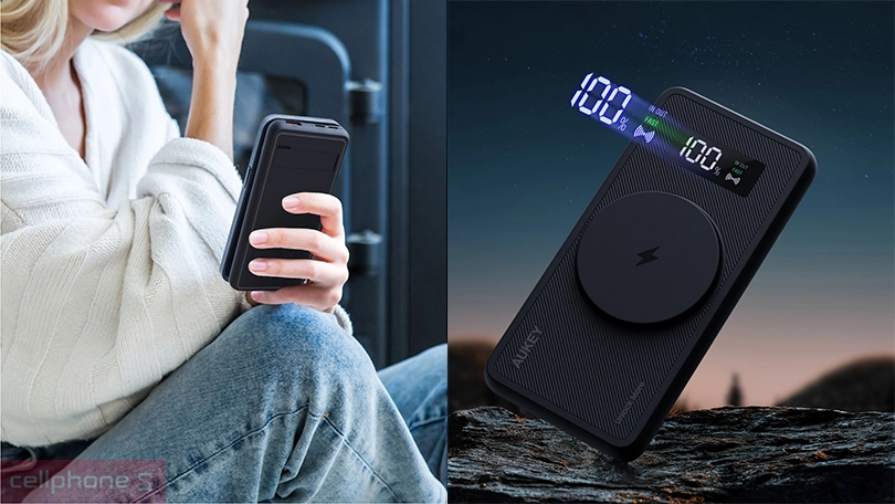 Đánh giá sạc dự phòng Aukey PB PB-WL01i 10000mAh 10W