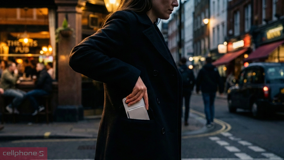 Kiểu dáng pin sạc dự phòng BMX Solid State Magnetic Air 5000mAh Qi2