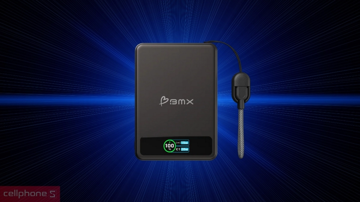 Sạc nhanh Qi2 15W cùng màn hình LED hiện đại