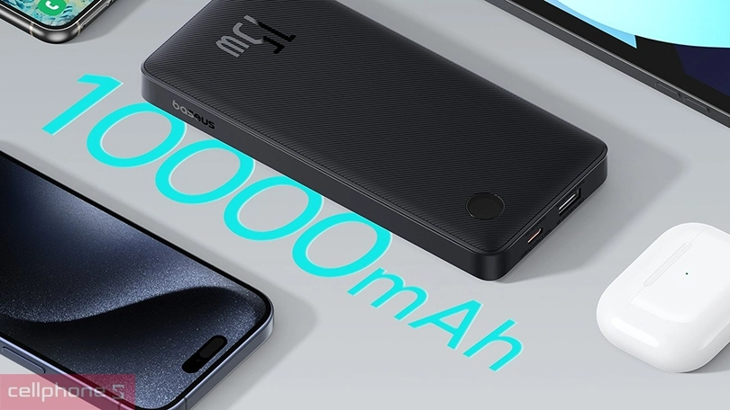 Dung lượng sạc dự phòng BASEUS Airpow Lite 10000mah 15W