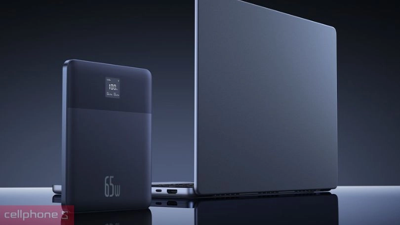 Thiết kế sạc dự phòng Baseus Blade2 màn hình số Intelligent Edition 12000mAh 65W