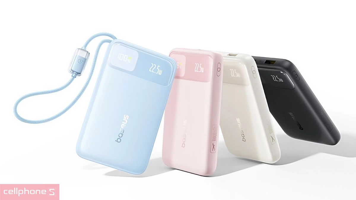 Số cổng sạc, tốc độ sạc của pin sạc dự phòng Baseus Enerfill FC11 10.000mAh 22.5W