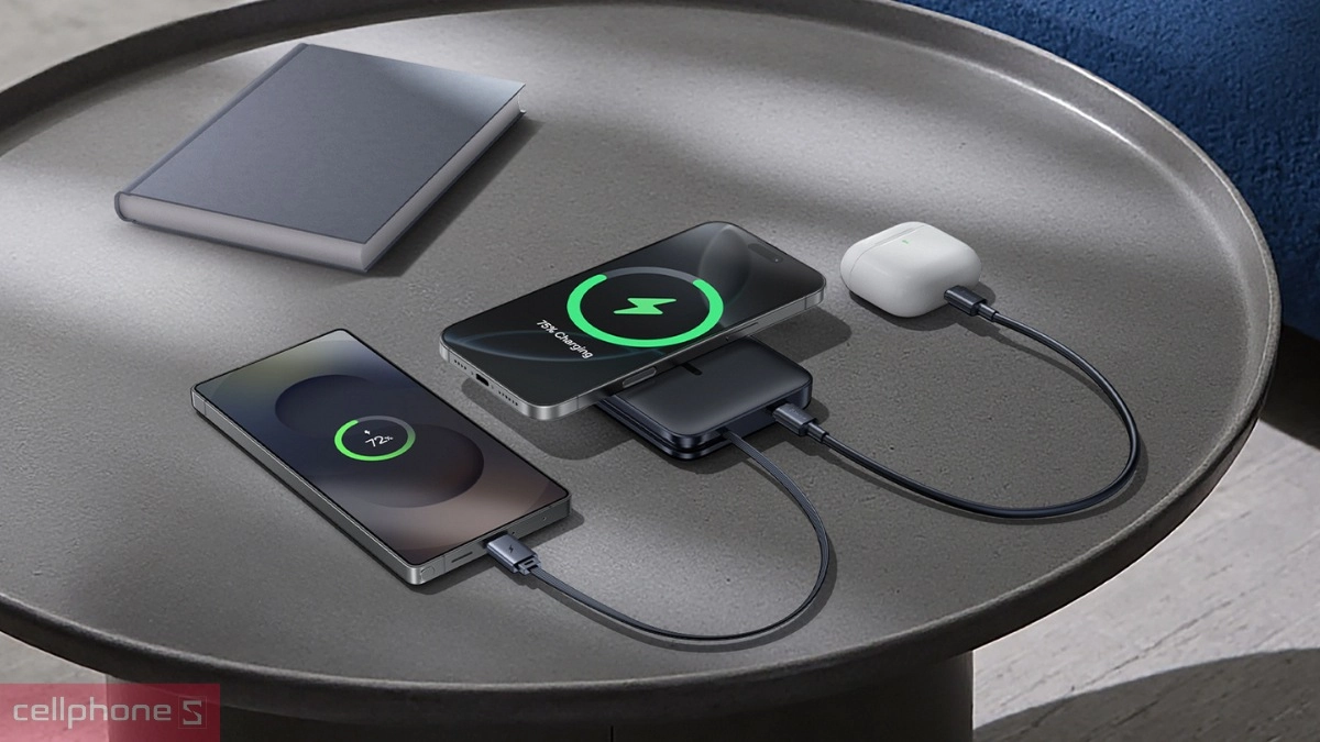 Dung lượng pin sạc dự phòng Baseus Picogo 10000mAh 45W QI2.2 AM61