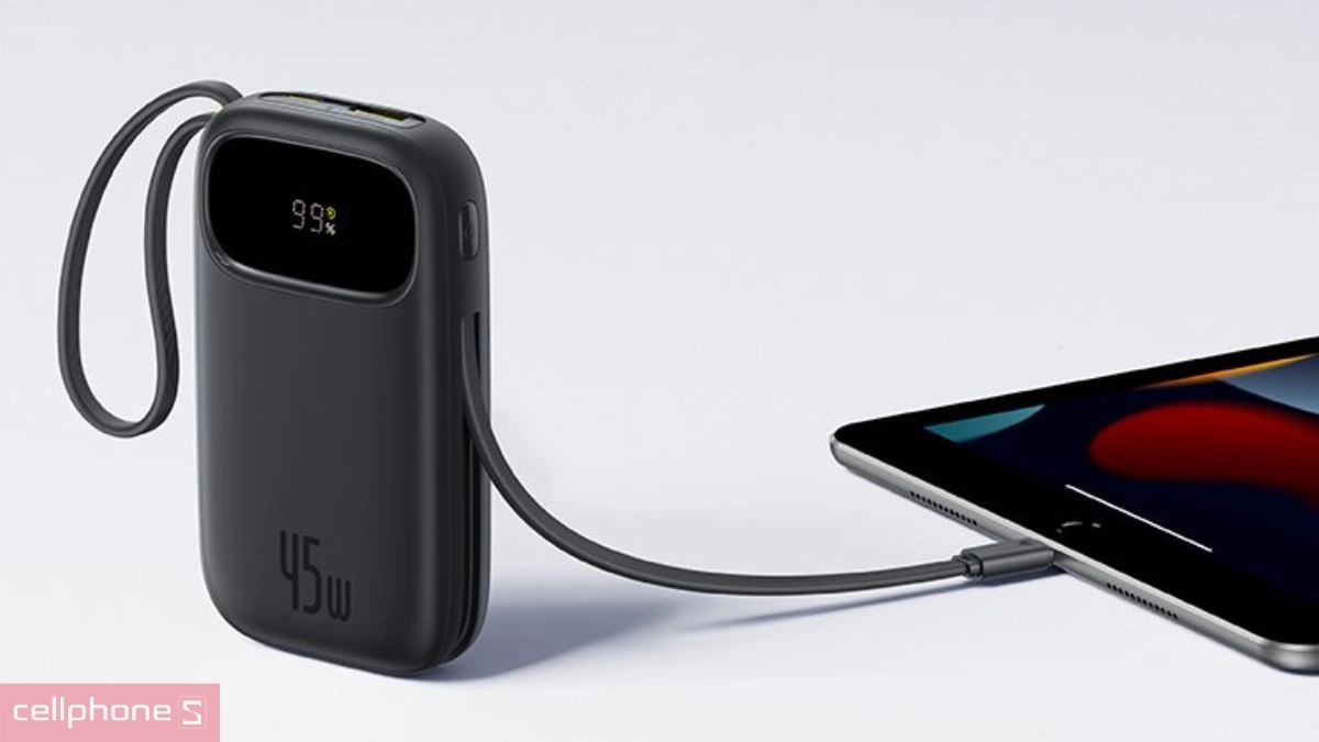 Sạc dự phòng Baseus Qpow 3 10.000mAh 45W FC31 - Thiết kế gọn nhẹ, hỗ trợ sạc nhanh