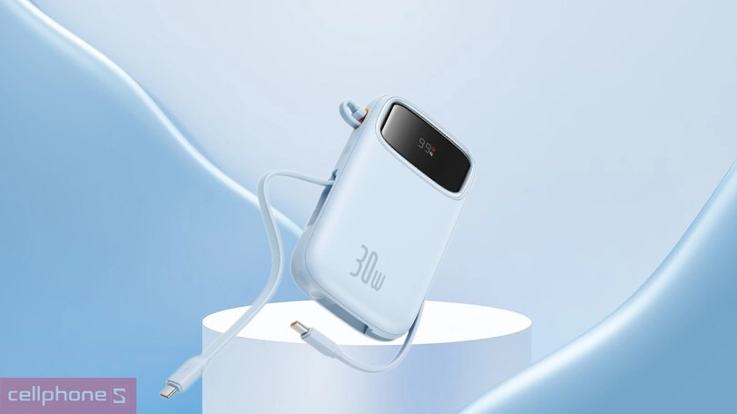 Cổng sạc, tốc độ sạc của pin sạc dự phòng Baseus QPOW2 20000mAh 30W