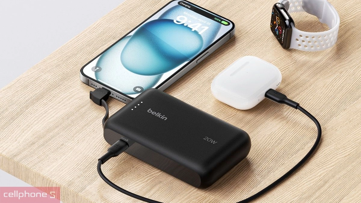 Sạc 2 thiết bị, tốc độ sạc nhanh