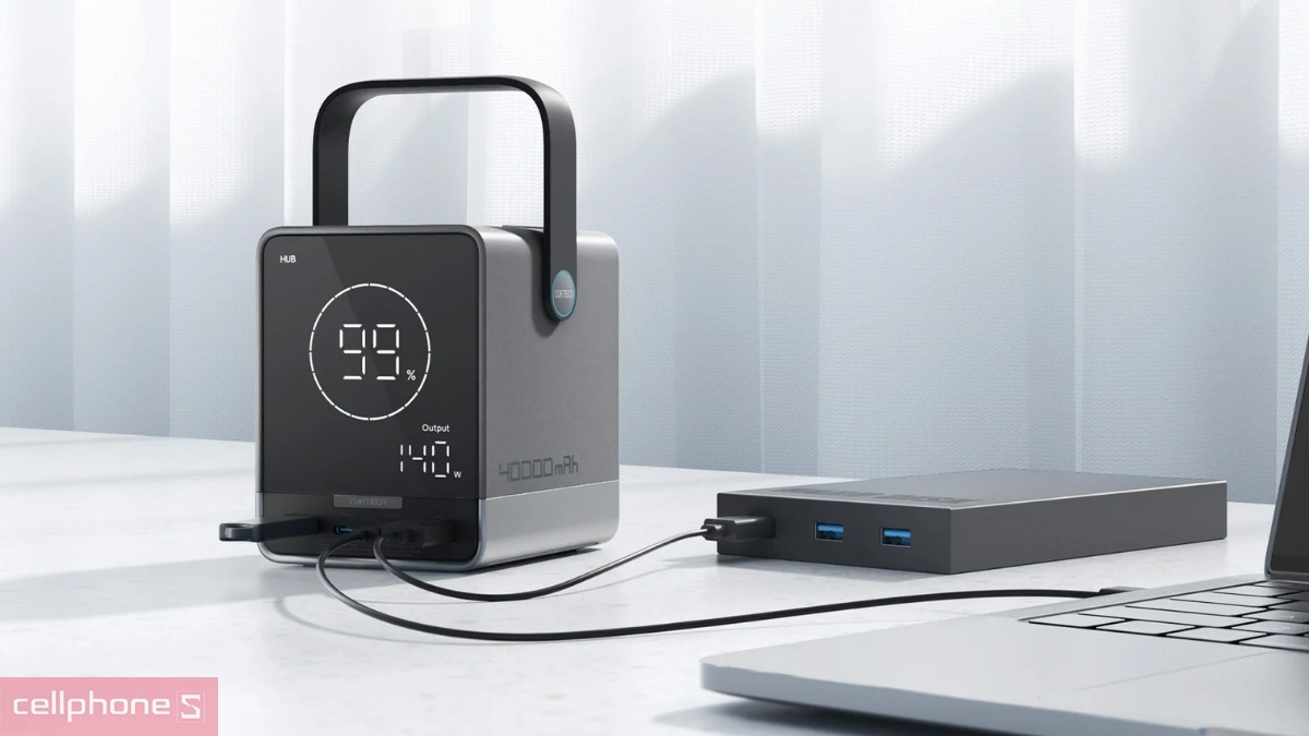 Pin dự phòng Cuktech P+Series No.30 40.000mAh 300W P01CT – Sạc đa thiết bị
