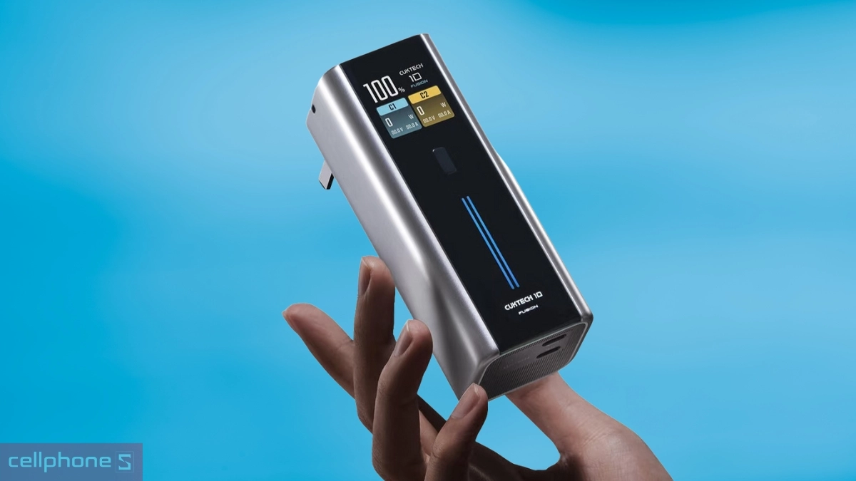 Thiết kế 2 trong 1 tiện lợi kèm màn hình LED