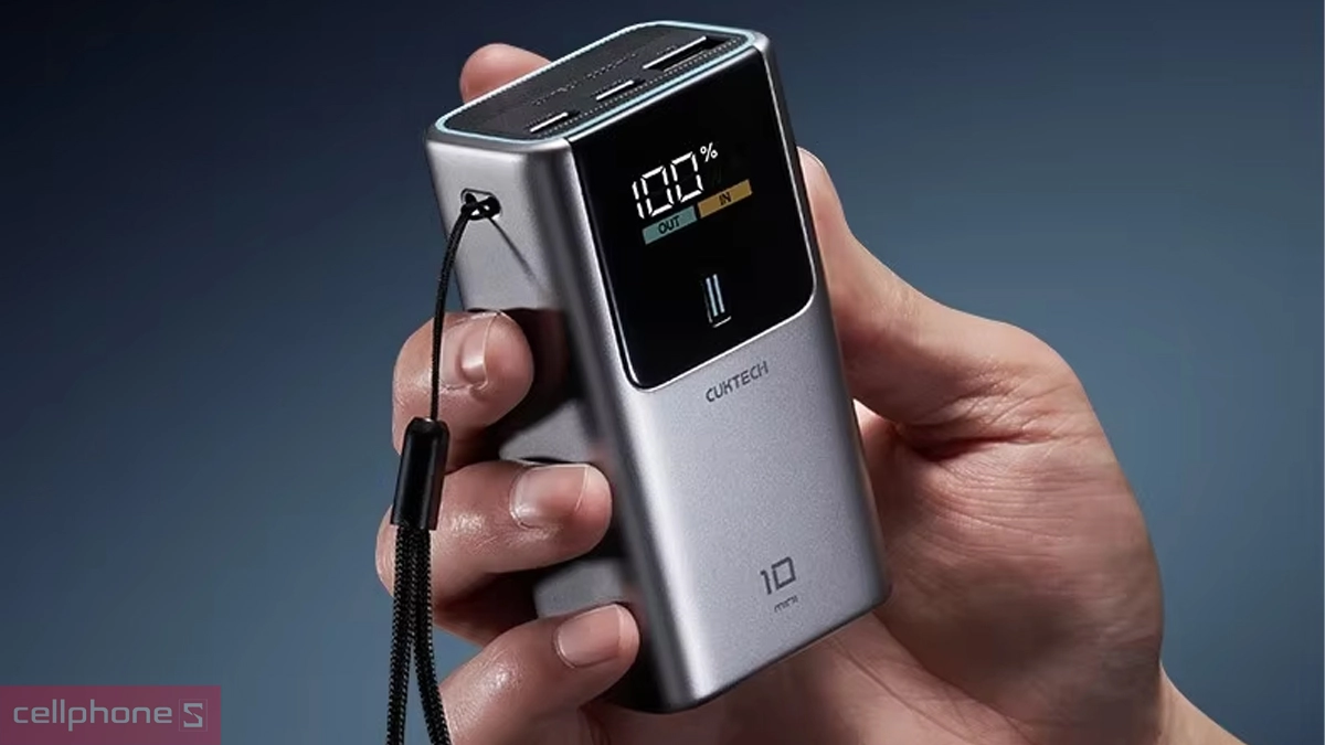 Pin dự phòng Cuktech 10 Mini 10000mAh 55W PB1055 – Sạc nhanh tiện lợi cho mọi thiết bị
