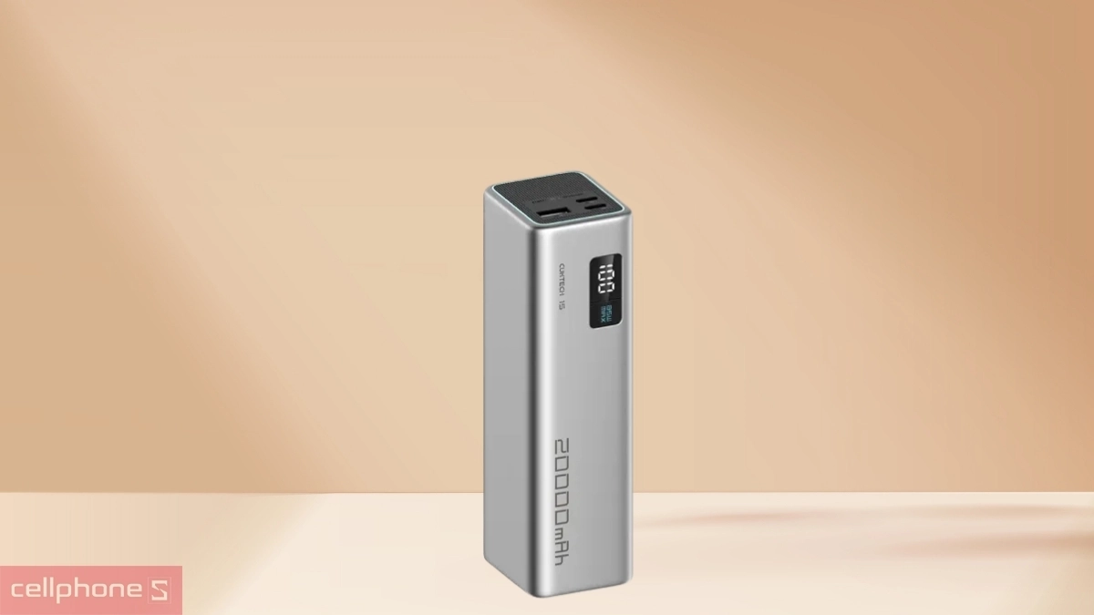 Dung lượng pin của pin sạc dự phòng Cuktech 15 2C1A 20000mAh 100W PB200