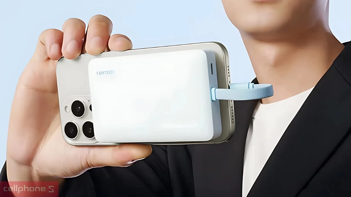 Pin sạc dự phòng Cuktech CP132ML 1C Magnetic 10000mAh 15W WPB100L - Tiện dụng, đa năng