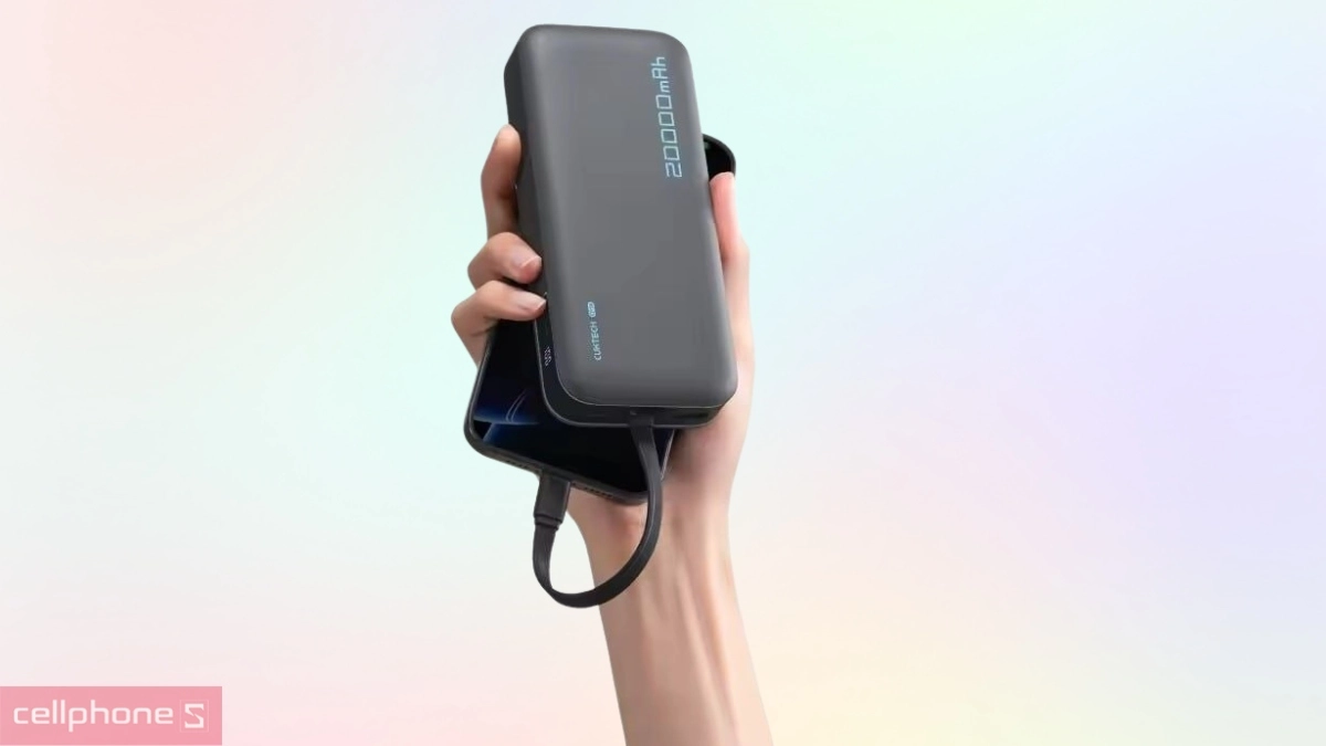 Pin sạc dự phòng CUKTECH CP24 1A1C 20000mAh 40W cáp USB C LPB200N - Sạc nhanh mạnh mẽ
