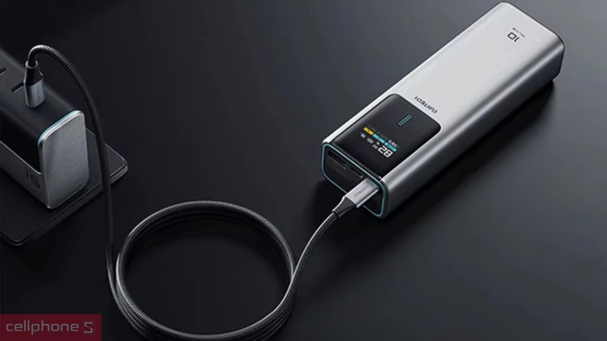 Pin sạc dự phòng Cuktech P Series No-10 Plus 2C1A 15000mAh 100W PB150P - Sạc nhanh, công suất mạnh mẽ