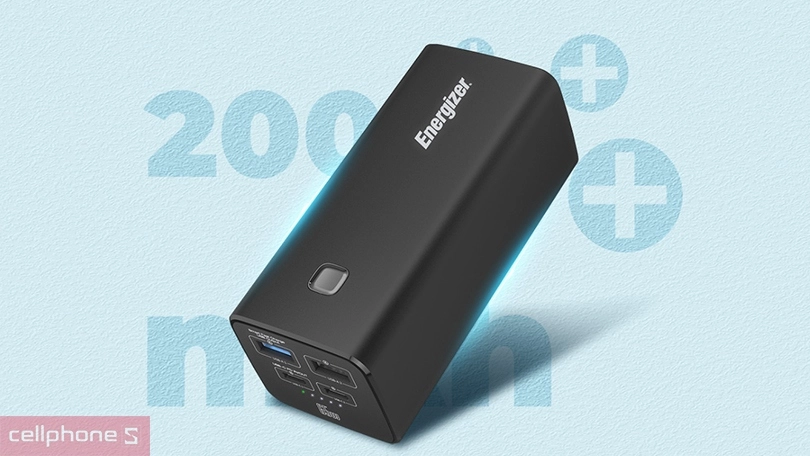 Pin dự phòng Energizer 20.000 mAh XP20004PD - Công suất lớn, sạc nhanh hơn