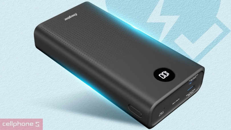 Dung lượng của pin sạc dự phòng Energizer 30000mAh /3.7V Li-Polymer UE30016PQBK