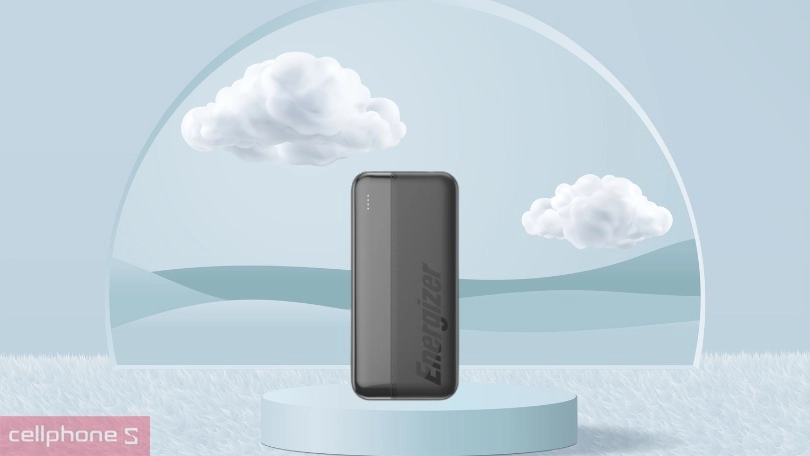 Thiết kế sạc dự phòng Energizer UE20050 20000mAh 3.7V Li-Polymer