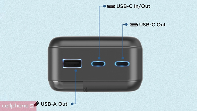 Thiết kế sạc dự phòng Energizer UE30050 30,000mAh /3.7V Li-Polymer