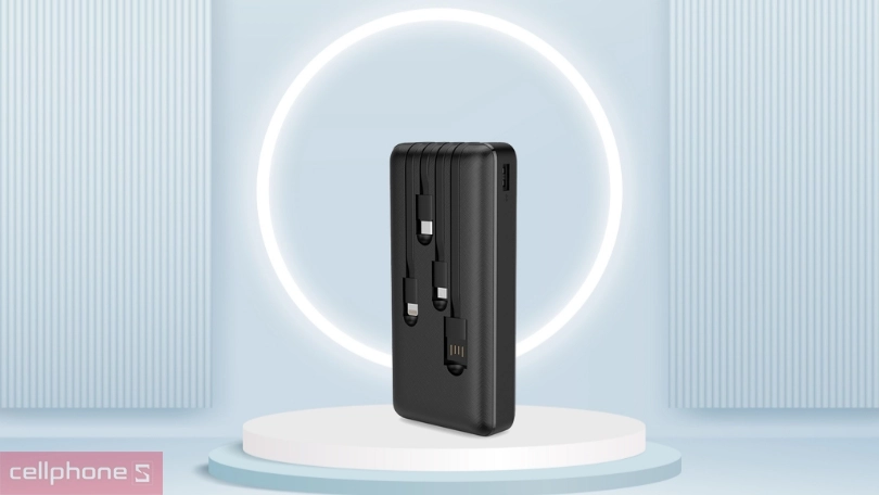 Đánh giá sạc dự phòng Golf 20.000mAh tích hợp dây L206