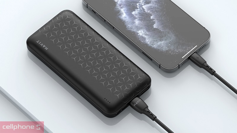 Pin sạc dự phòng Havit PB63 10000mAh - Thiết kế độc đáo, gọn nhẹ 