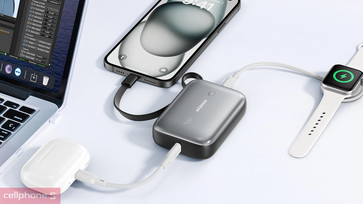 Màn hình LED Pin sạc dự phòng Innostyle Powermini 10000mAh 22.5W IP22G2