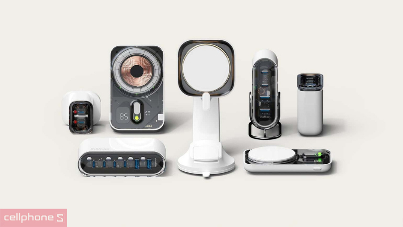 Thiết kế sạc dự phòng không dây Momax IP128 10000mAh