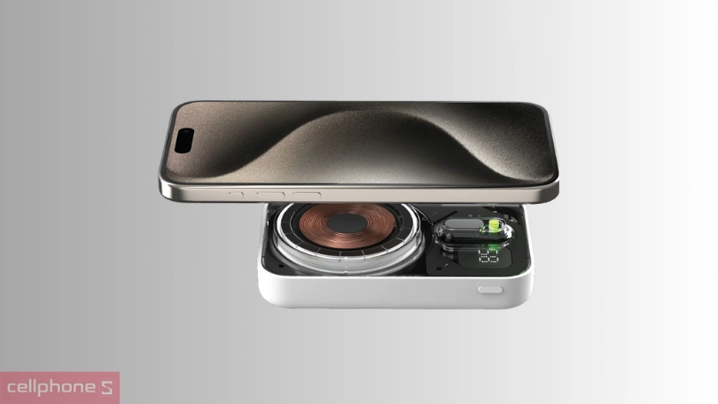 Thiết kế sạc dự phòng không dây Momax IP128 10000mAh