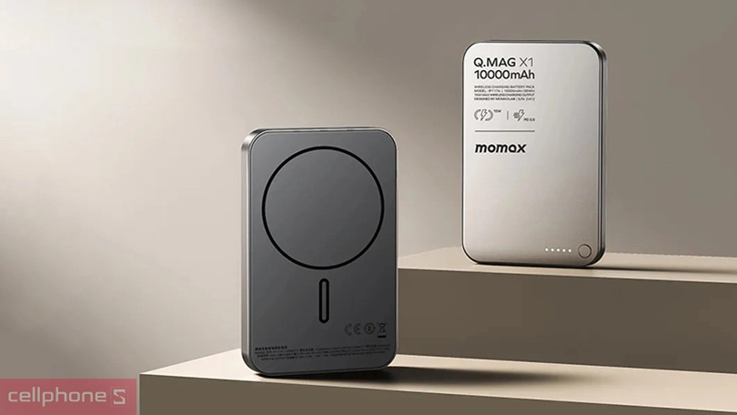 Thiết kế sạc dự phòng MagSafe Momax Q.Mag X IP116 5000mAh