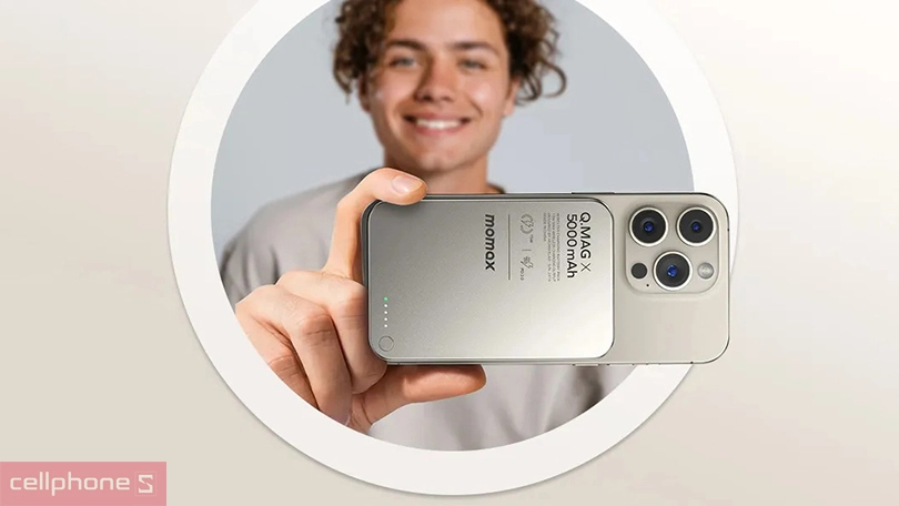 Hiệu suất sạc dự phòng MagSafe Momax Q.Mag X IP116 5000mAh