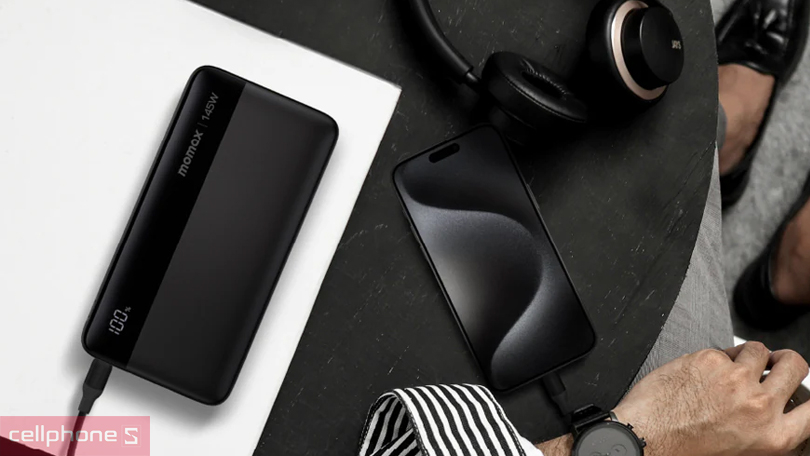 Dung lượng pin sạc dự phòng Momax 1-Power Ultra 2C1A 25000mAh 145W