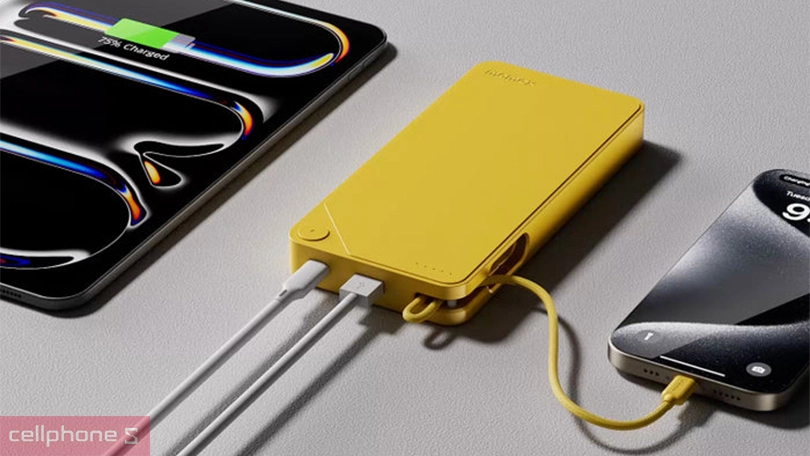 Thiết kế của pin sạc dự phòng Momax IP153 1-Power X 1C1A 30W 20000mAh