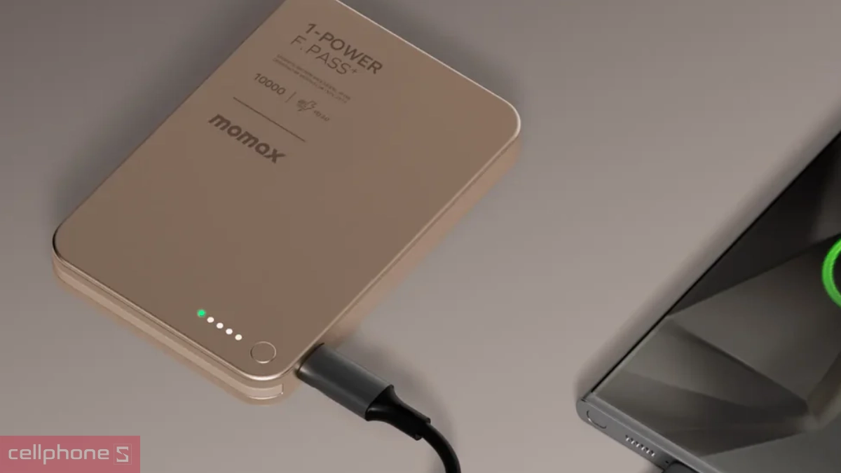 Khả năng kết nối, tương thích của pin sạc dự phòng Momax từ tính 1 Power F Pass Plus 10000mAh 30W