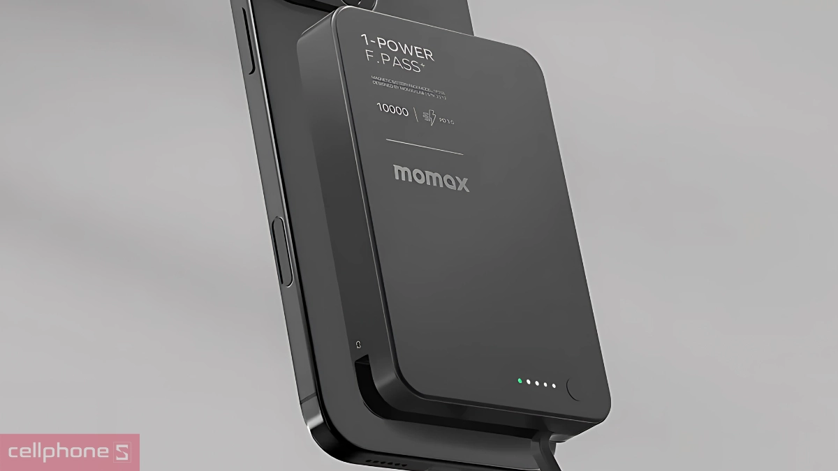 Từ tính tính hợp kèm của pin sạc dự phòng Momax từ tính 1 Power F Pass Plus 10000mAh 30W