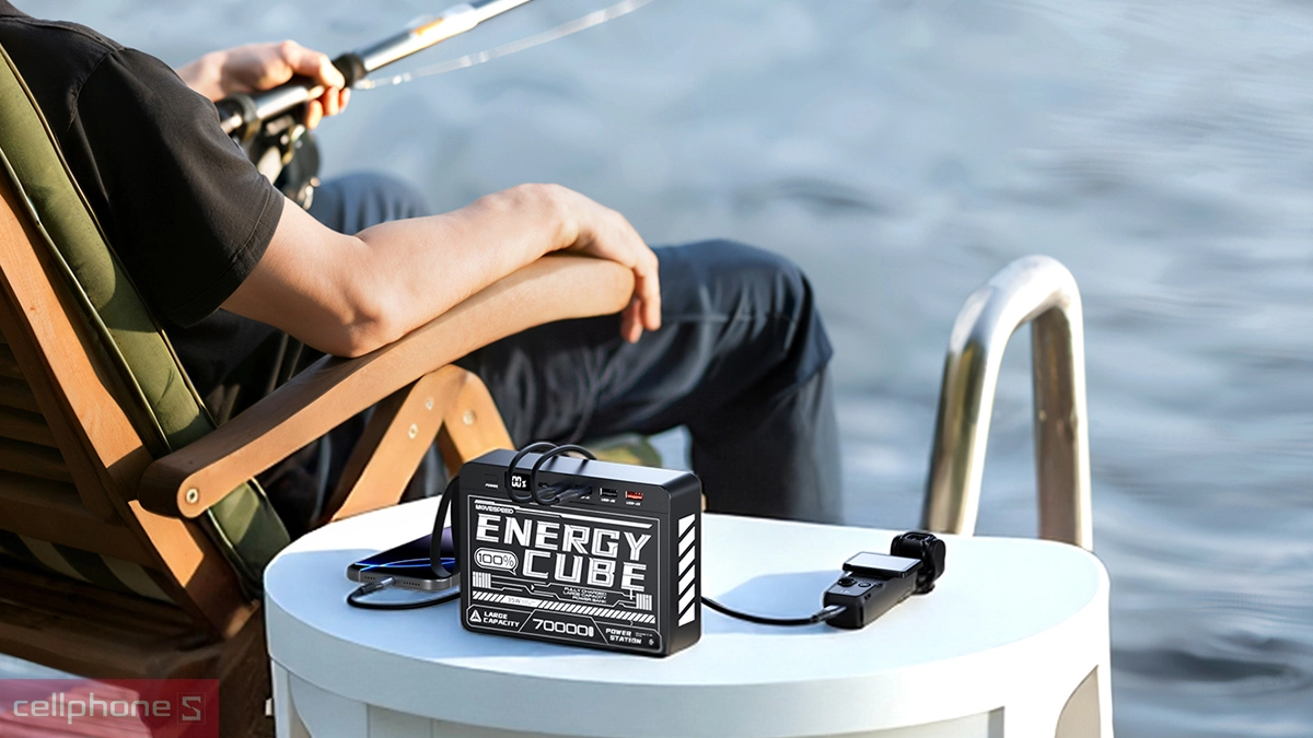 Dung lượng pin sạc dự phòng Movespeed 70000mAh 35W nhiều cổng Z70E