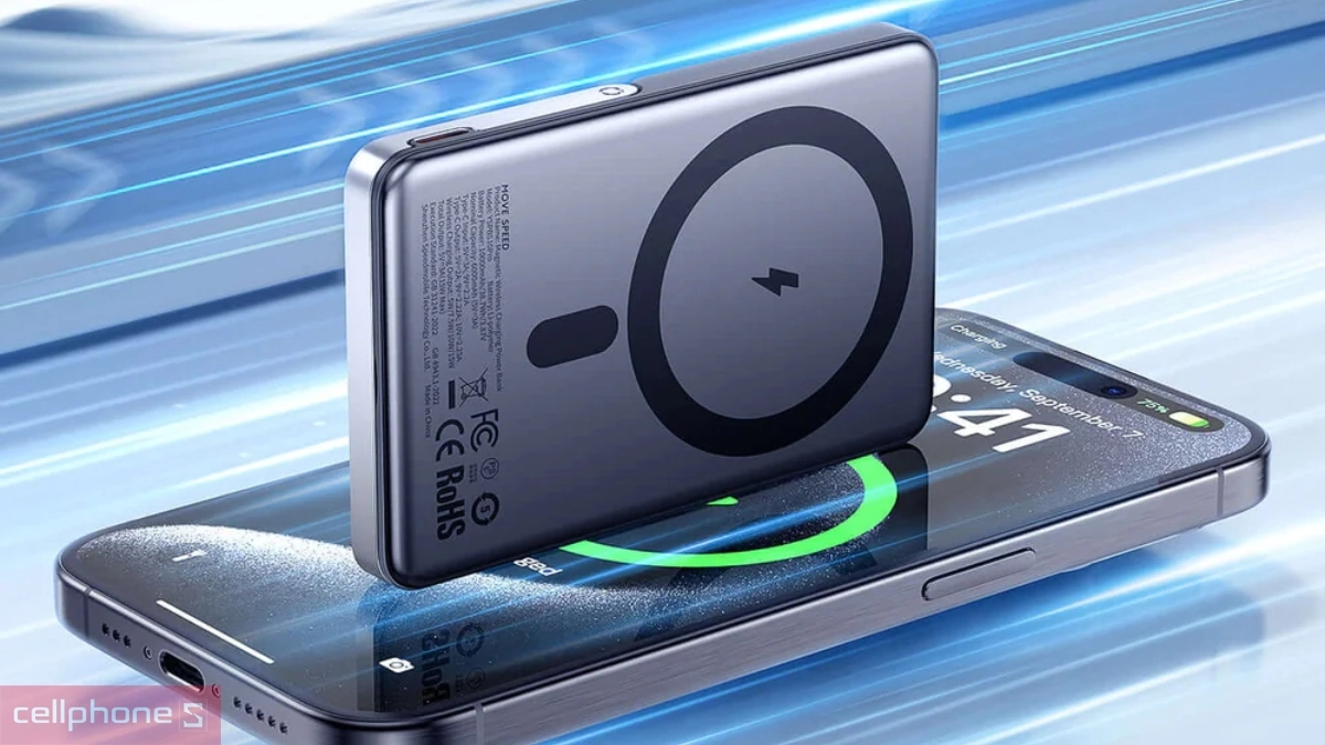 Dung lượng pin sạc dự phòng MoveSpeed