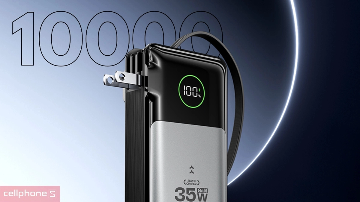 Sạc dự phòng MoveSpeed 10.000mAh 35W 1A1C MSP1