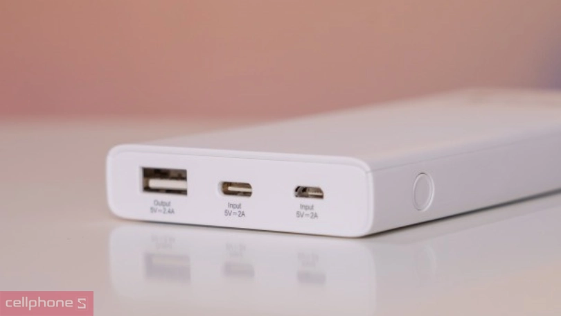 Thiết kế, tính năng bổ sung của pin sạc dự phòng Pisen Mr White Ultra D324 10000mAh