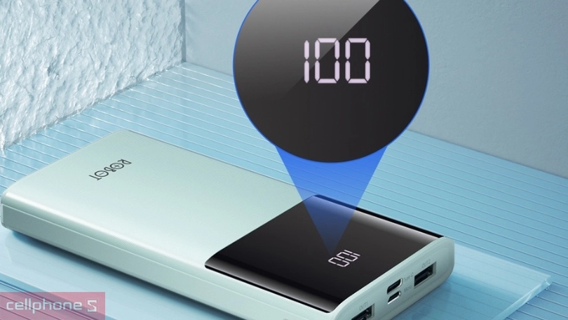 Thiết kế sạc dự phòng Robot 10000mAh 10W RT190S