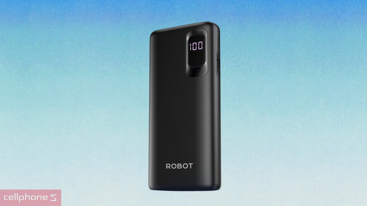 Khả năng sạc 2 chiều tiện lợi của pin sạc dự phòng Robot 10000mAh 15W tích hợp cáp Type-C RT102