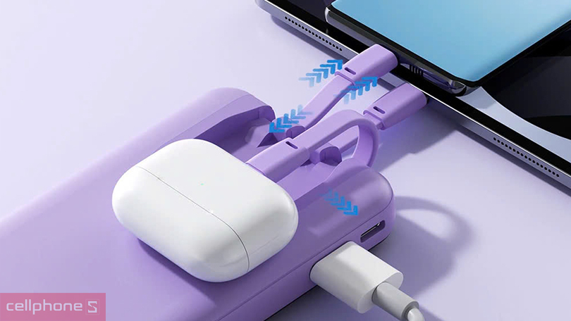 Dung lượng pin sạc dự phòng Robot RP-1011 10000mAh 10.5W