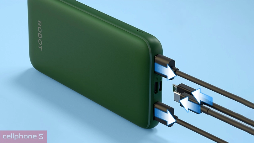 Pin sạc dự phòng ROBOT RT12 10000mAh 10W – Sạc nhanh, an toàn và tiện lợi