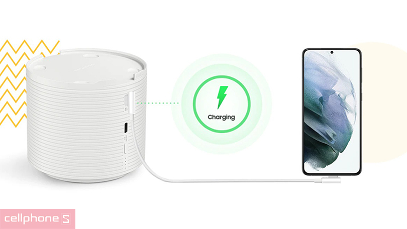 Tích hợp sạc điện thoại ngay cả khi đang trình chiếu