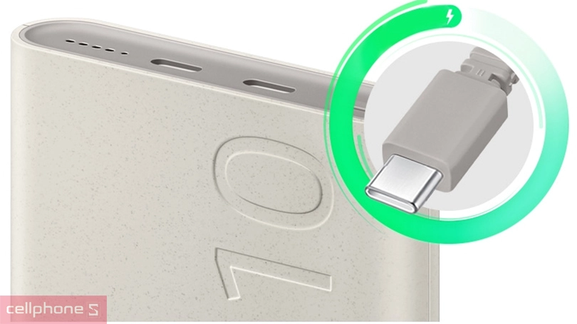 Pin sạc dự phòng Samsung EB U2510X 10.000 mAh 25W – sạc tối đa cho 3 thiết bị