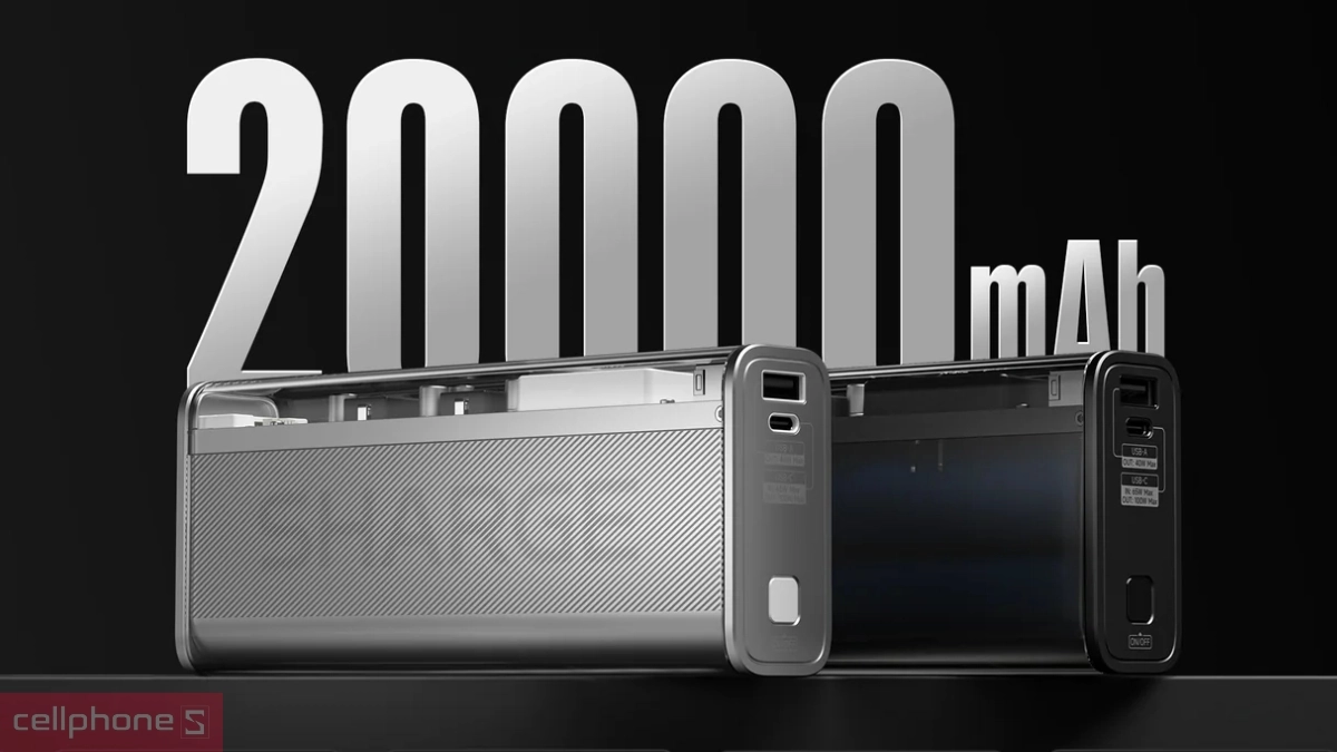 Dung lượng pin sạc dự phòng Sharge SharGeek 140 20000mAh 140W
