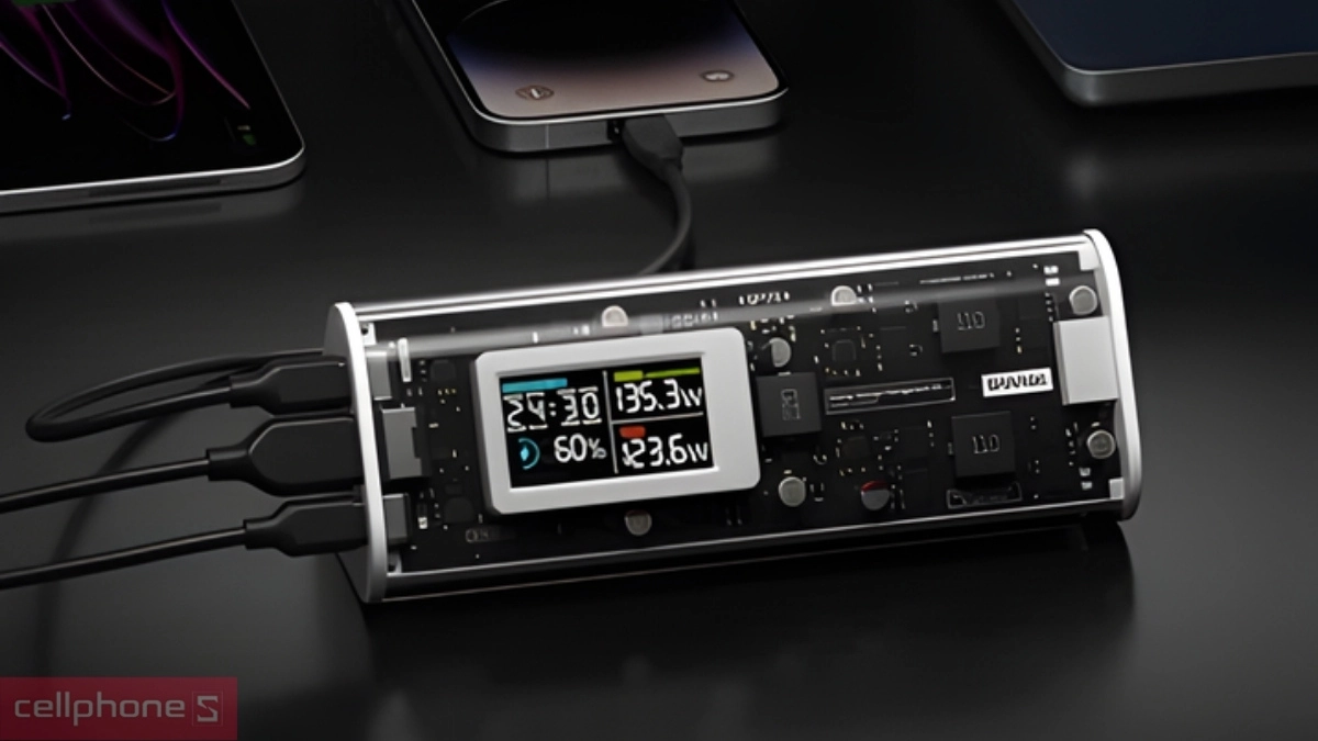 Dung lượng 24.000mAh dùng cả ngày, an tâm khi di chuyển