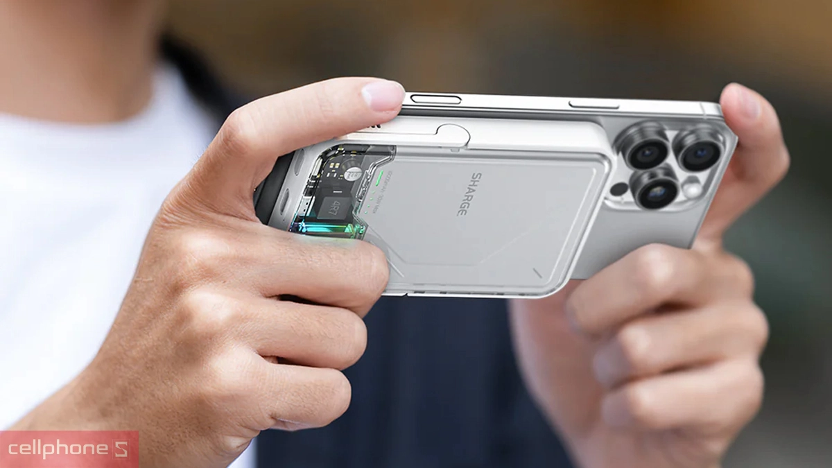 Pin dự phòng Sharge IceMag 2 không dây Qi2 10000mAh 15W