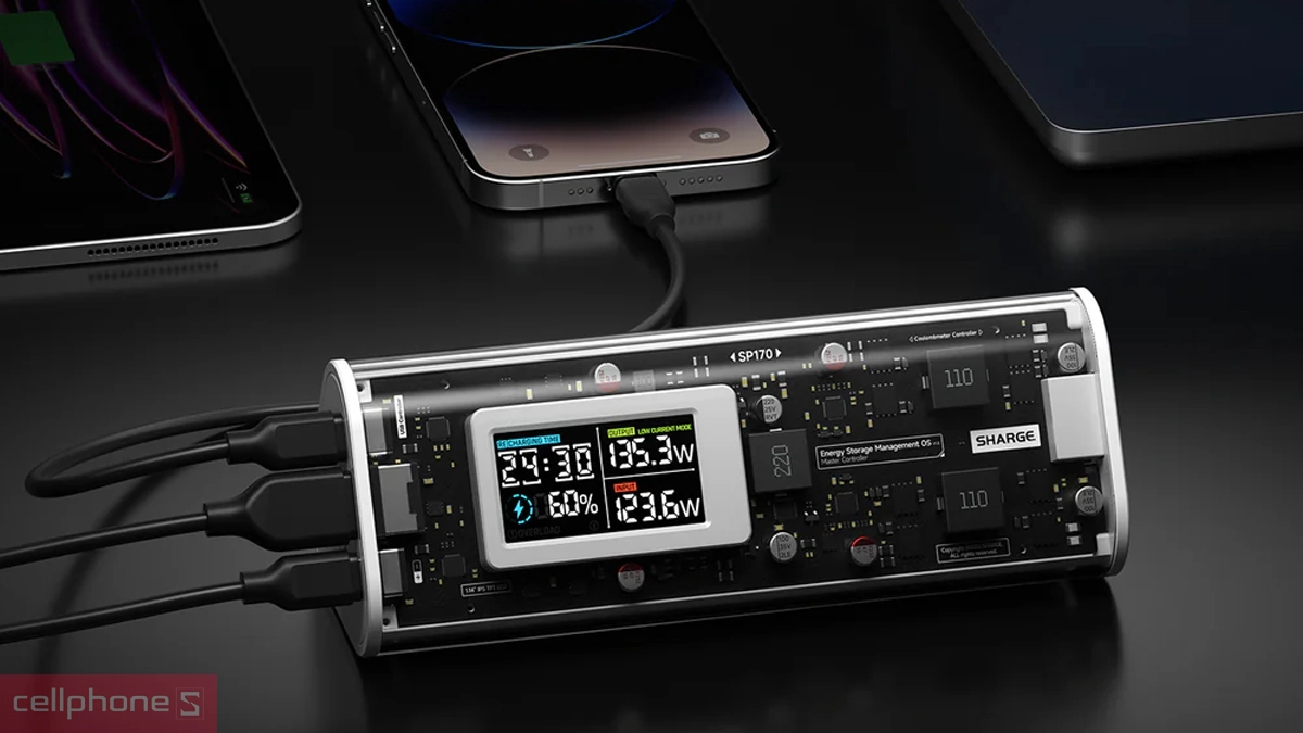 Dung lượng sạc dự phòng Sharge