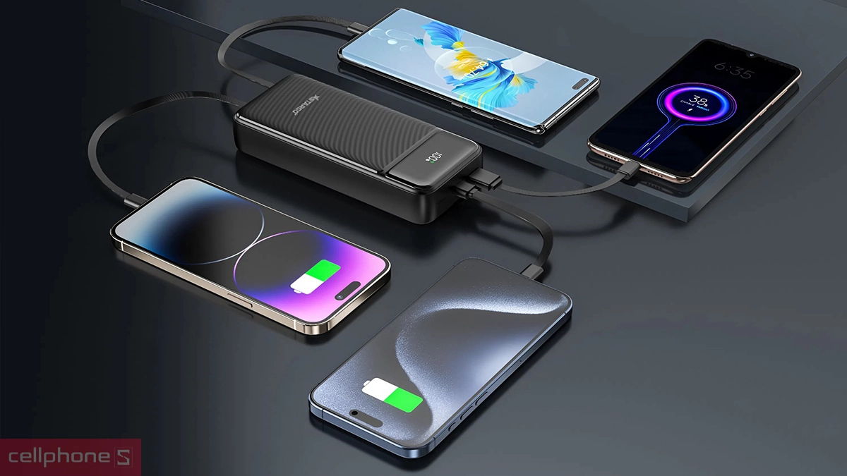 Pin sạc dự phòng StarGO Gem Power 20000mAh 22.5W - Tiếp năng lượng siêu tốc đến 4 thiết bị