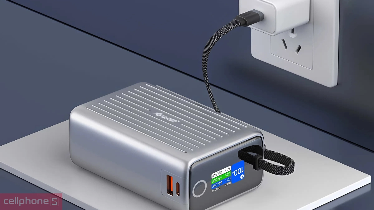 Pin sạc dự phòng Stargo Hypercharge 25000mAh 100W sở hữu dung lượng lớn 25.000mAh