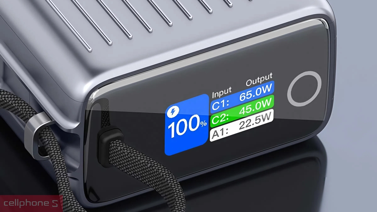 Stargo Hypercharge 25000mAh 100W tích hợp màn hình TFT