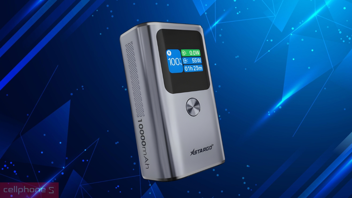 Dung lượng sạc dự phòng Stargo Hypercharge GEM 1 10000mAh 55W 2C1A